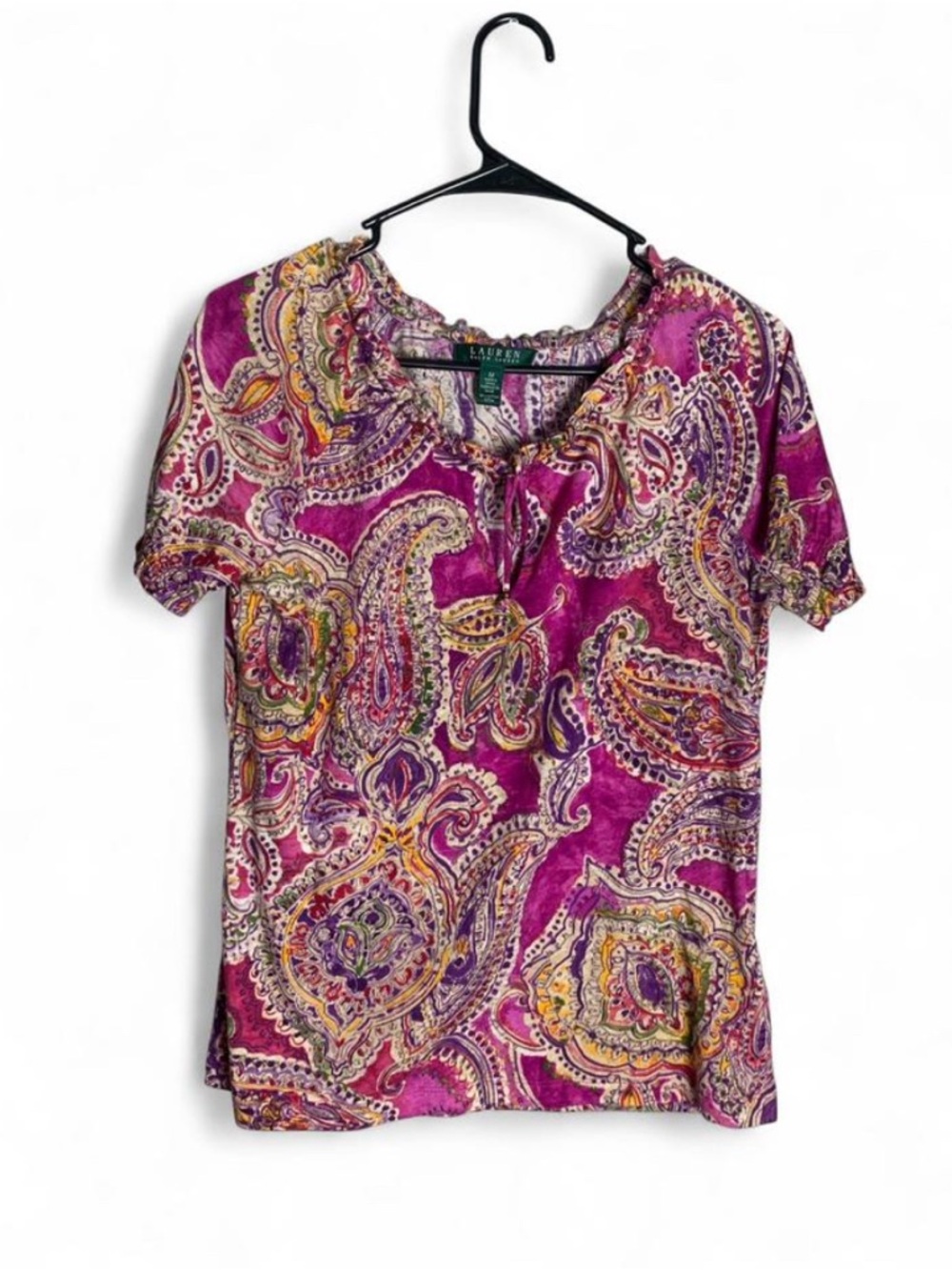 Lauren Ralph Lauren Beaded Paisley Cotton Blouse Beaded Cotton Blouse medium